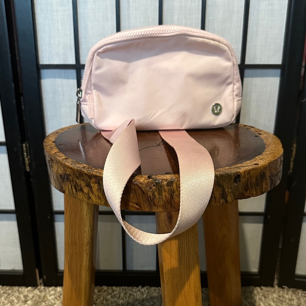 Lululemon Athletica Light Pink Adjustable Waist Bag Crossbody